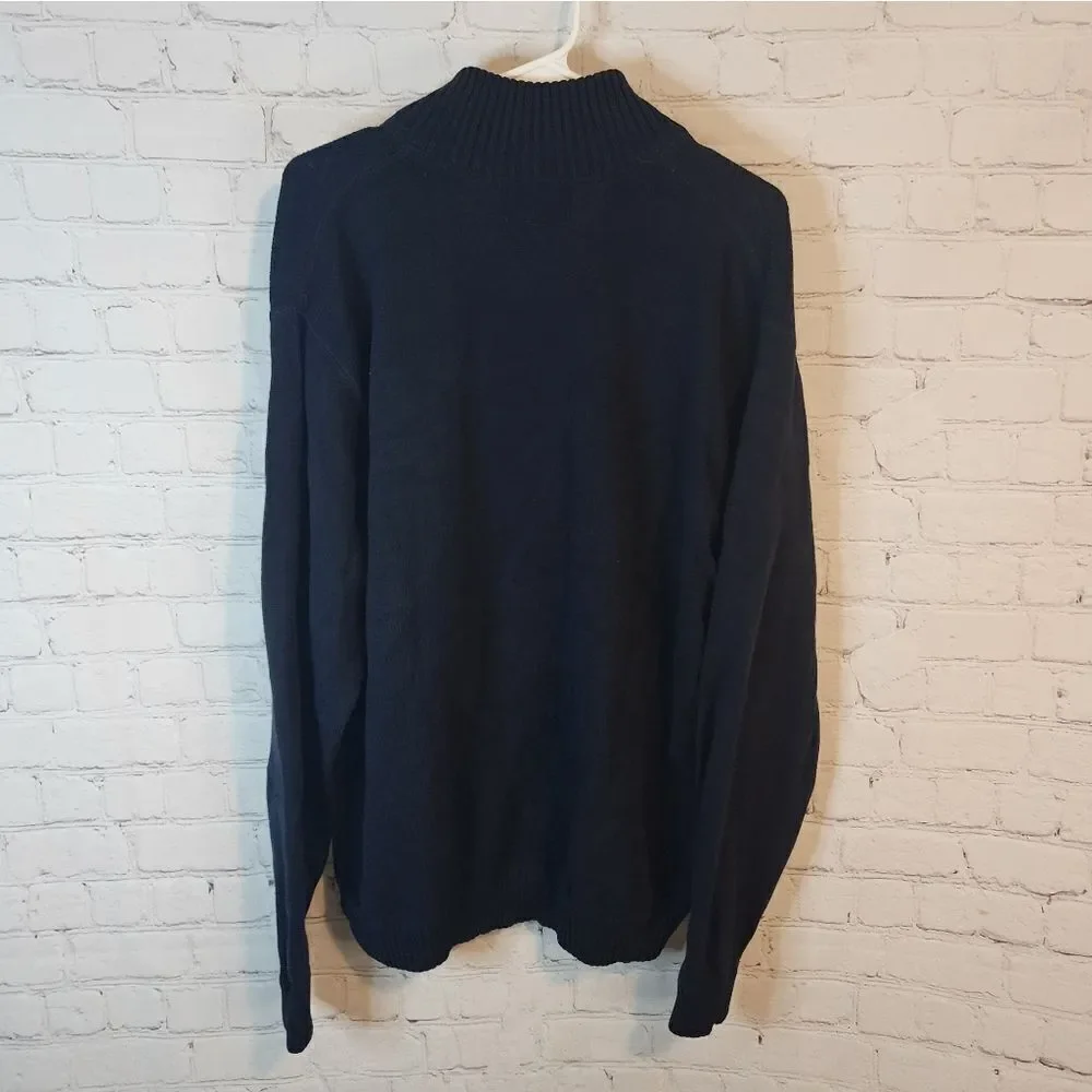 Men's Eddie Bauer zip-up turtleneck sweater, size XL